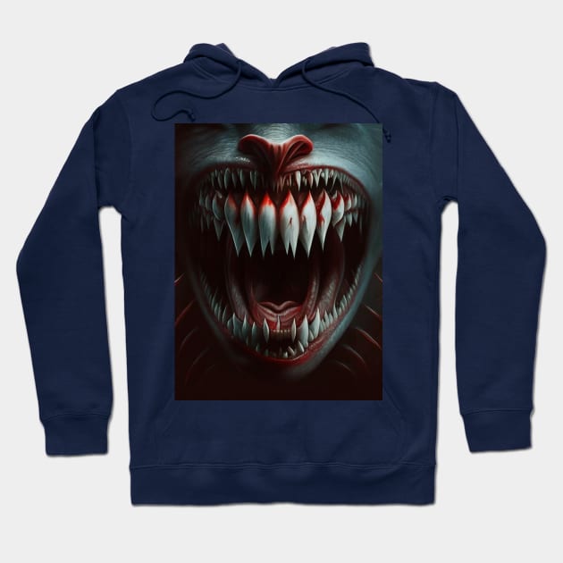 Sharp teeth Hoodie by Good Luck to you